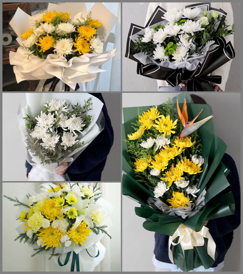 广东汕头市潮南区红场镇铁蜂胡村白事花束代送